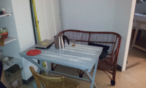 nouvelle table à l'atelier